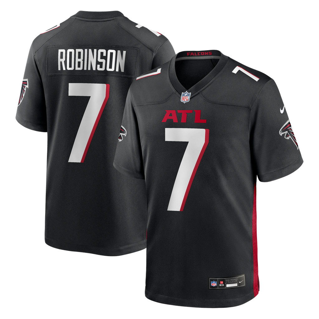 Atlanta Falcons Bijan Robinson Nike Black Game Jersey