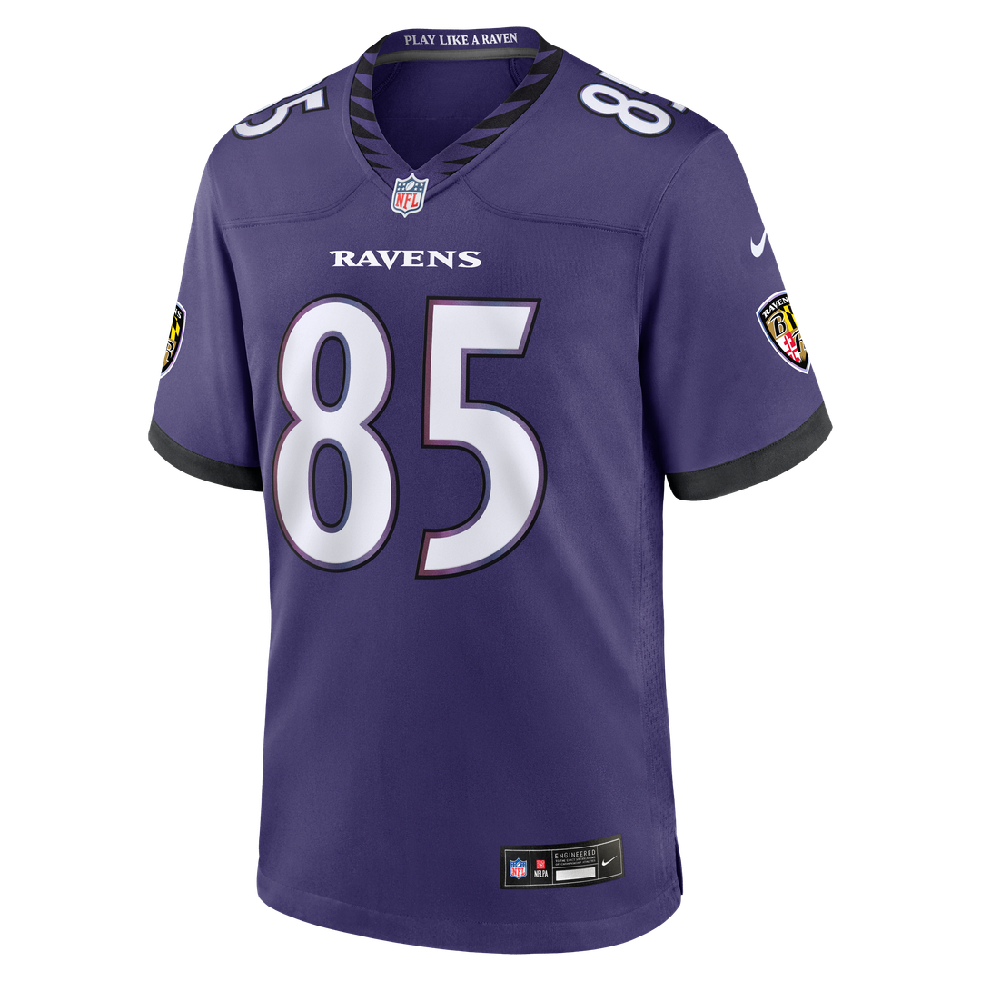 Baltimore Ravens Josh Cuevas Nike Purple Team Game Jersey
