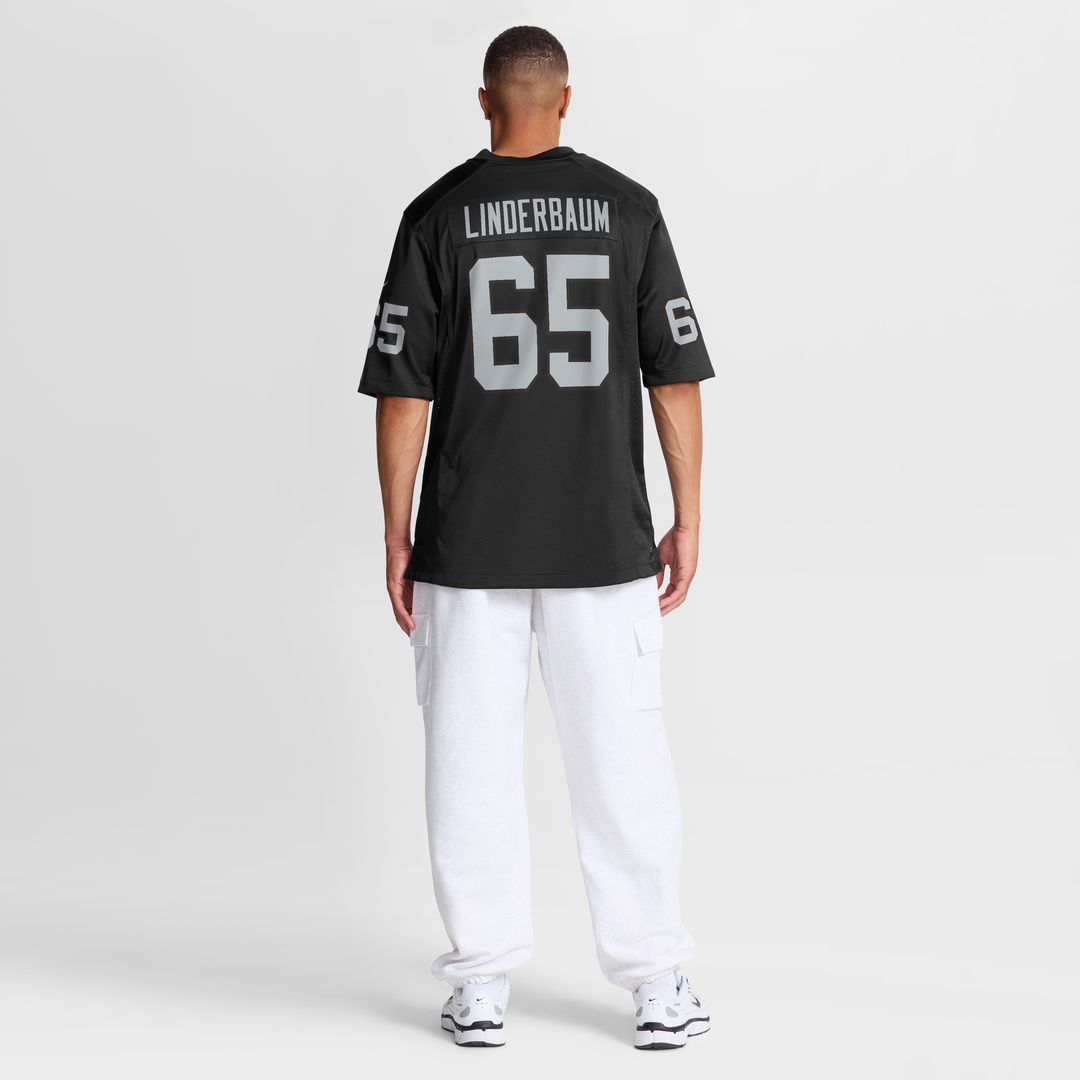 Las Vegas Raiders Tyler Linderbaum Nike Black Team Game Jersey