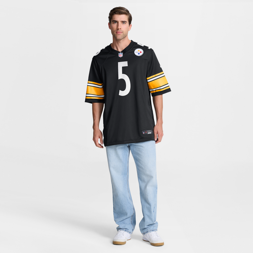 Pittsburgh Steelers Cameron Johnston Nike Black Game Jersey