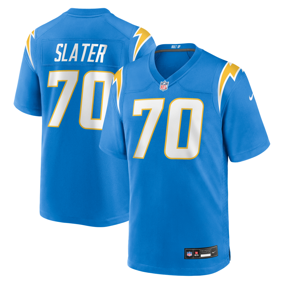 Los Angeles Chargers Rashawn Slater Nike Powder Blue Game Jersey