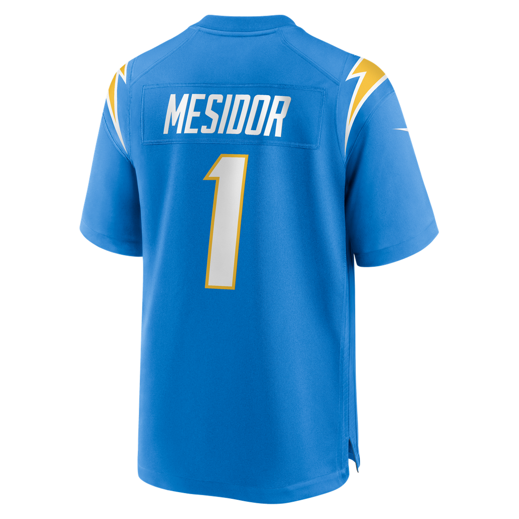 Los Angeles Chargers Akheem Mesidor Nike Powder Blue Team Game Jersey