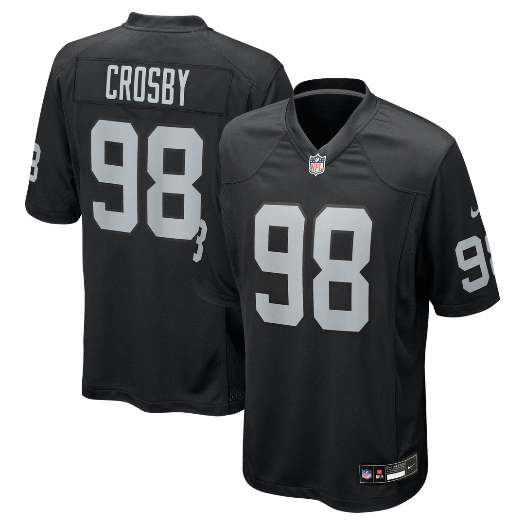 Las Vegas Raiders Maxx Crosby Nike White Alternate Game Jersey