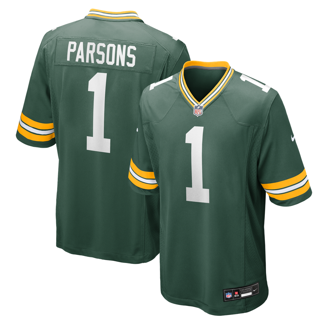 Green Bay Packers Micah Parsons Nike White Game Player Jersey