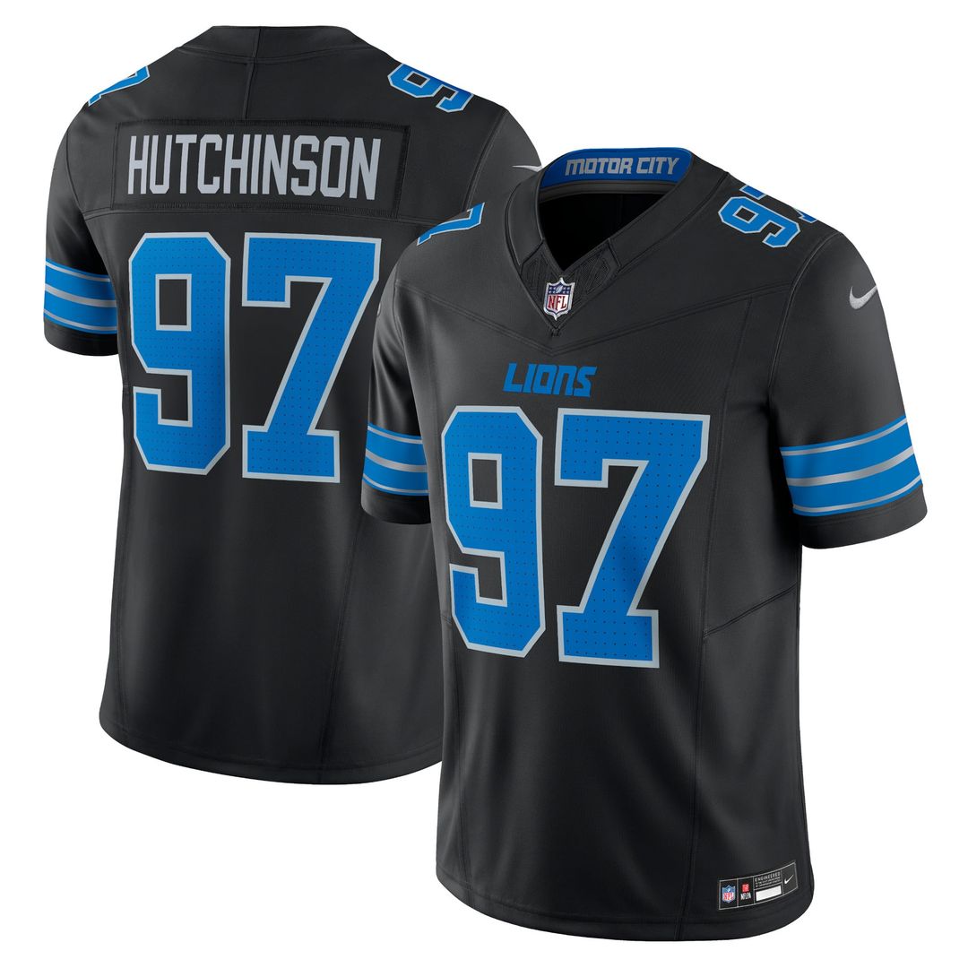 Detroit Lions Aidan Hutchinson Nike Blue Vapor F.U.S.E. Alternate Limited Jersey