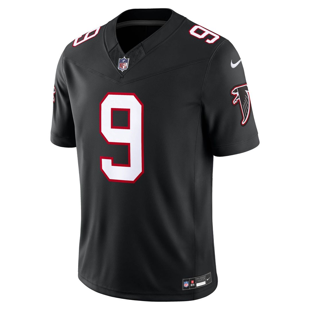 Atlanta Falcons Michael Penix Jr. Nike Black Alternate Throwback Vapor F.U.S.E. Stitched Limited Jersey