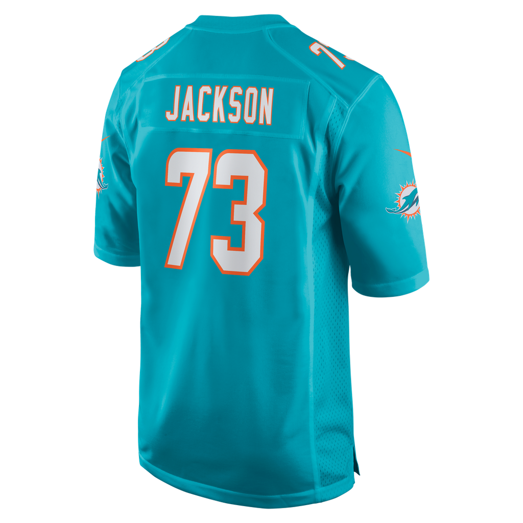 Miami Dolphins Austin Jackson Nike Aqua Game Jersey