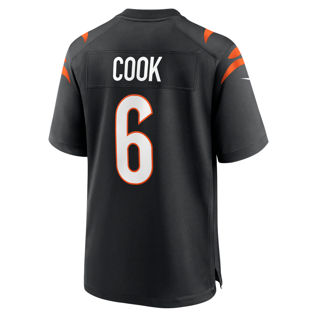 Cincinnati Bengals Bryan Cook Nike Black Team Game Jersey
