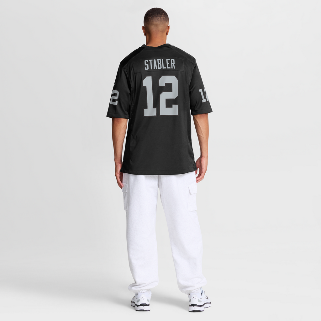 Las Vegas Raiders Ken Stabler Nike Black Game Retired Player Jersey