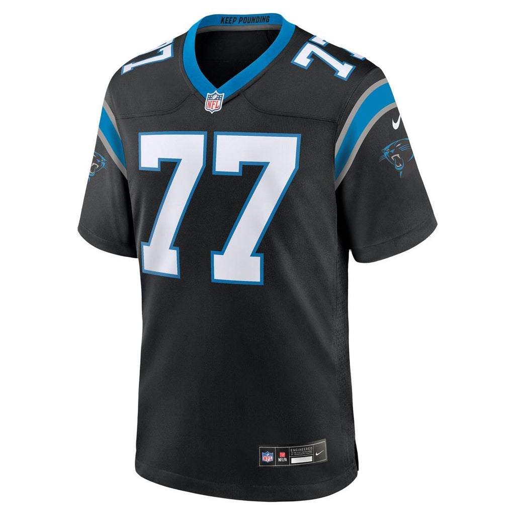 Carolina Panthers Yosh Nijman Nike Black Game Jersey