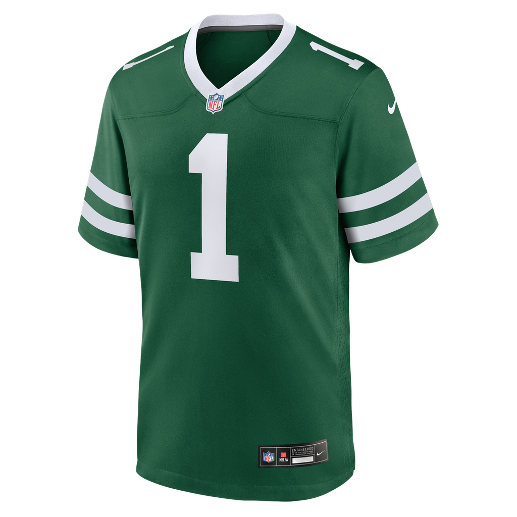 New York Jets David Bailey Nike Legacy Black Alternate Game Player Jersey
