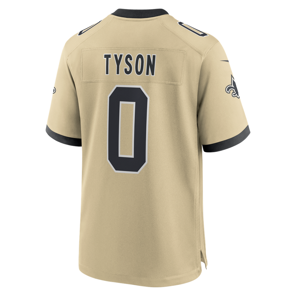 New Orleans Saints Jordyn Tyson Nike Gold Alternate Game Jersey