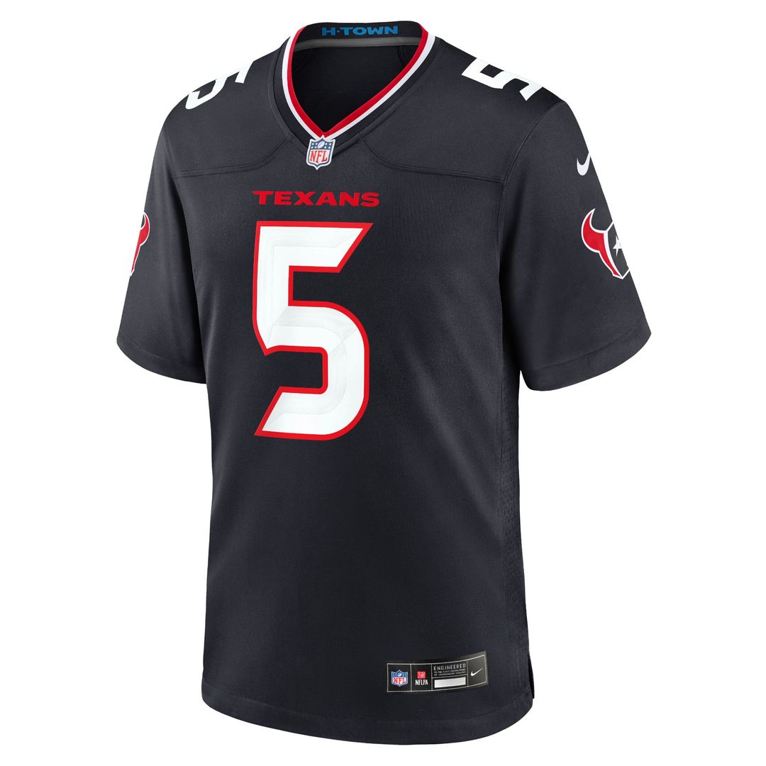 Houston Texans Jalen Pitre Nike Navy Game Jersey