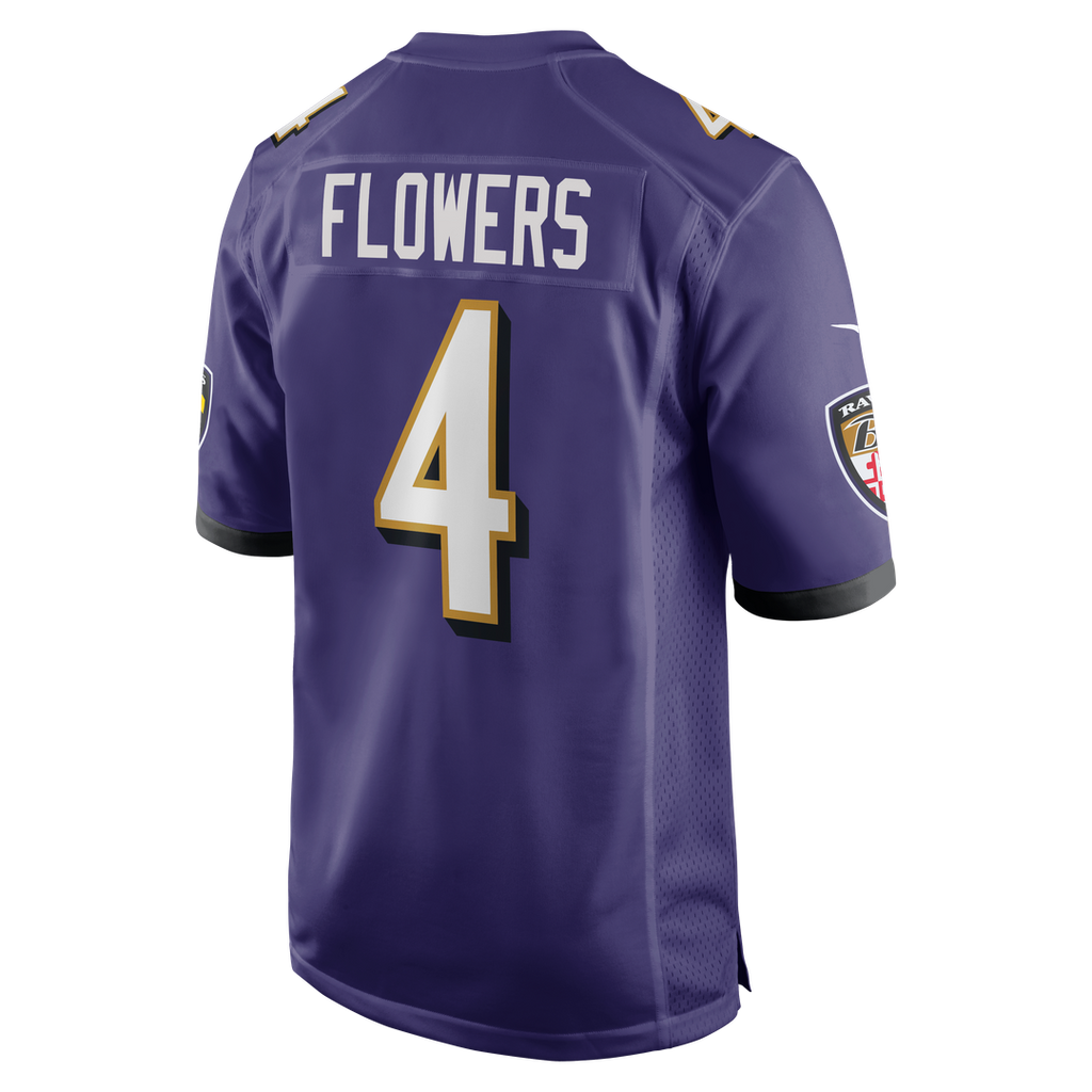 Baltimore Ravens Zay Flowers Nike Purple Game Jersey