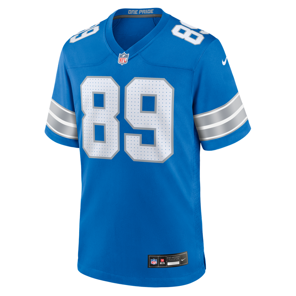 Detroit Lions Brock Wright Nike Blue Team Game Jersey