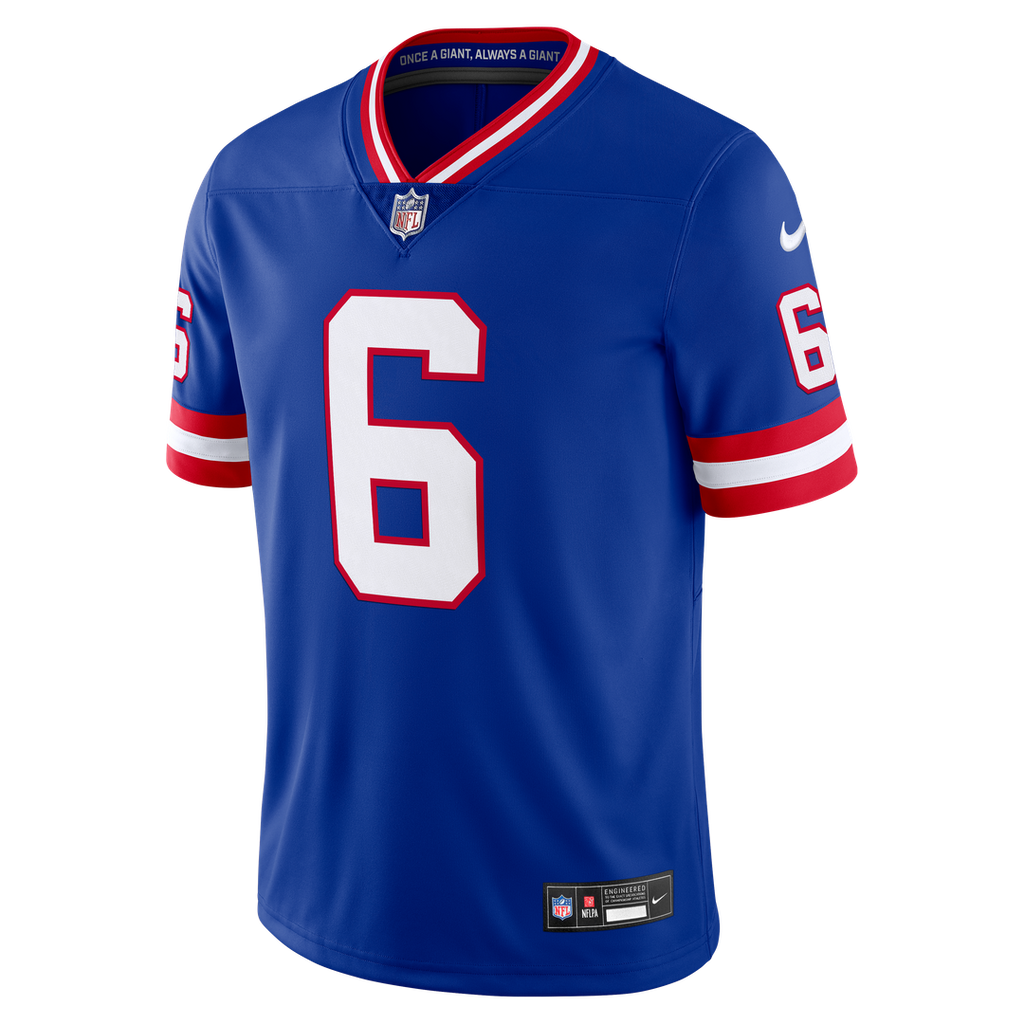 New York Giants Jaxson Dart Nike White Vintage White Vapor Untouchable Stitched Limited Jersey