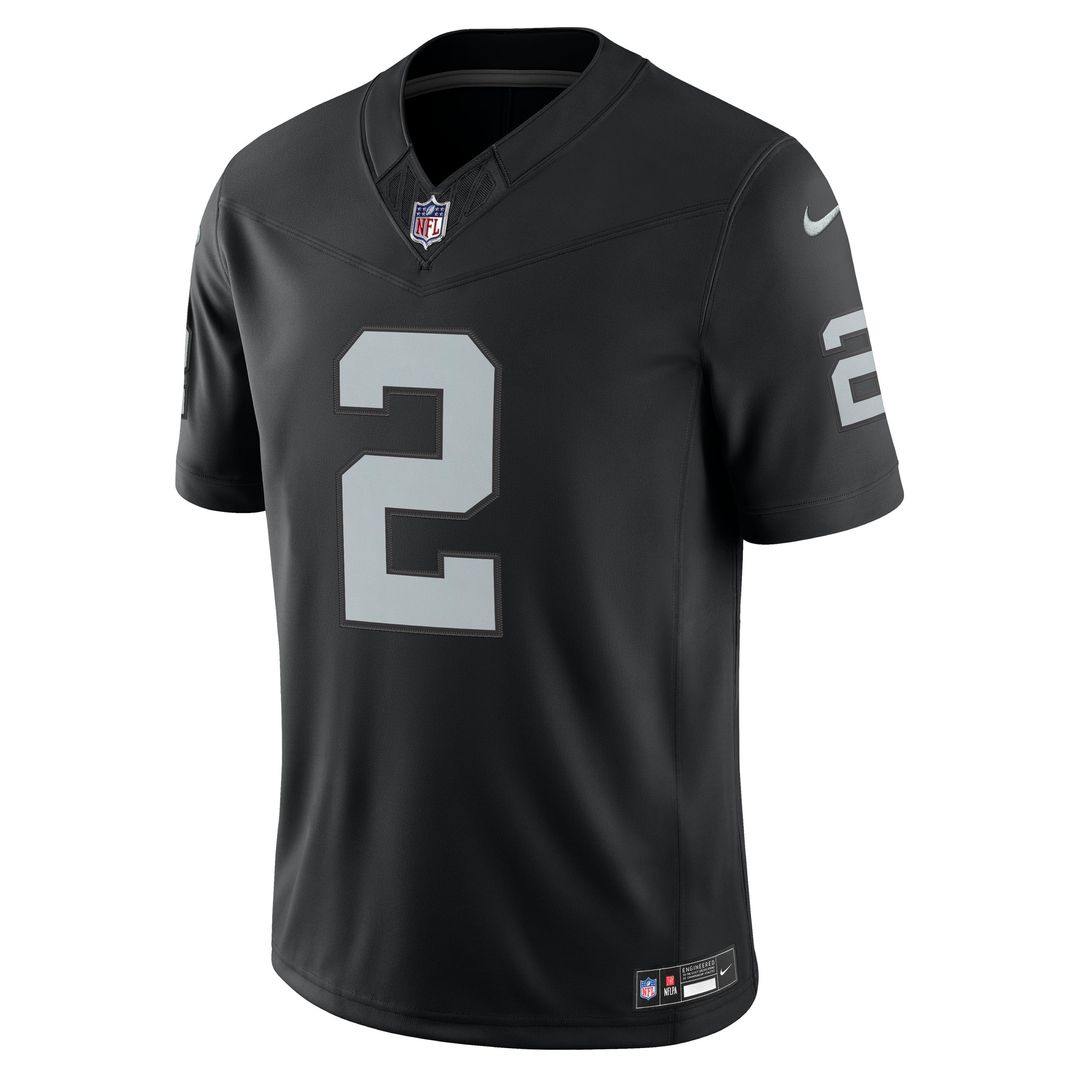Las Vegas Raiders Ashton Jeanty Nike Black Team Vapor F.U.S.E. Stitched Limited Jersey
