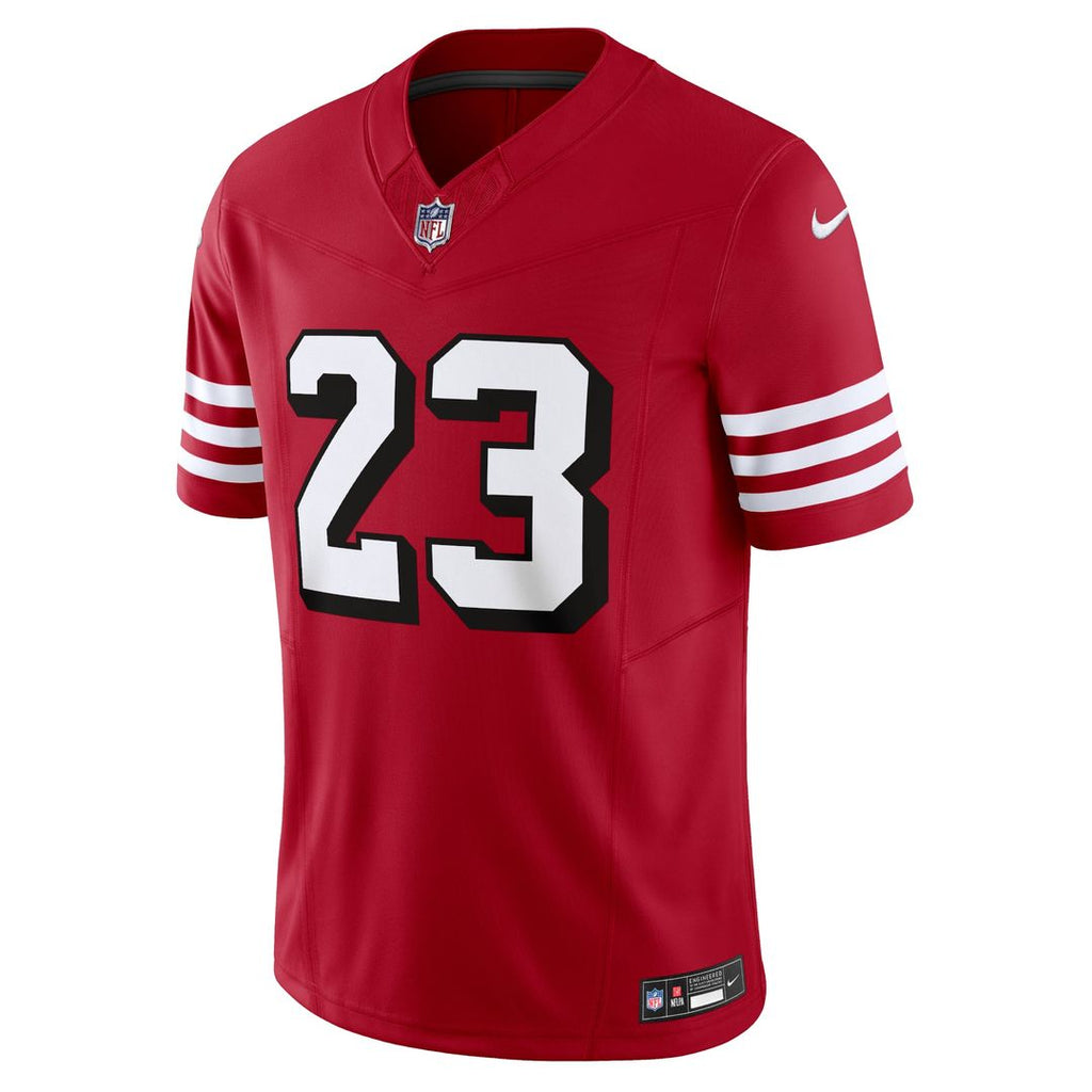 San Francisco 49ers Christian McCaffrey Nike White Vapor F.U.S.E. Limited Jersey