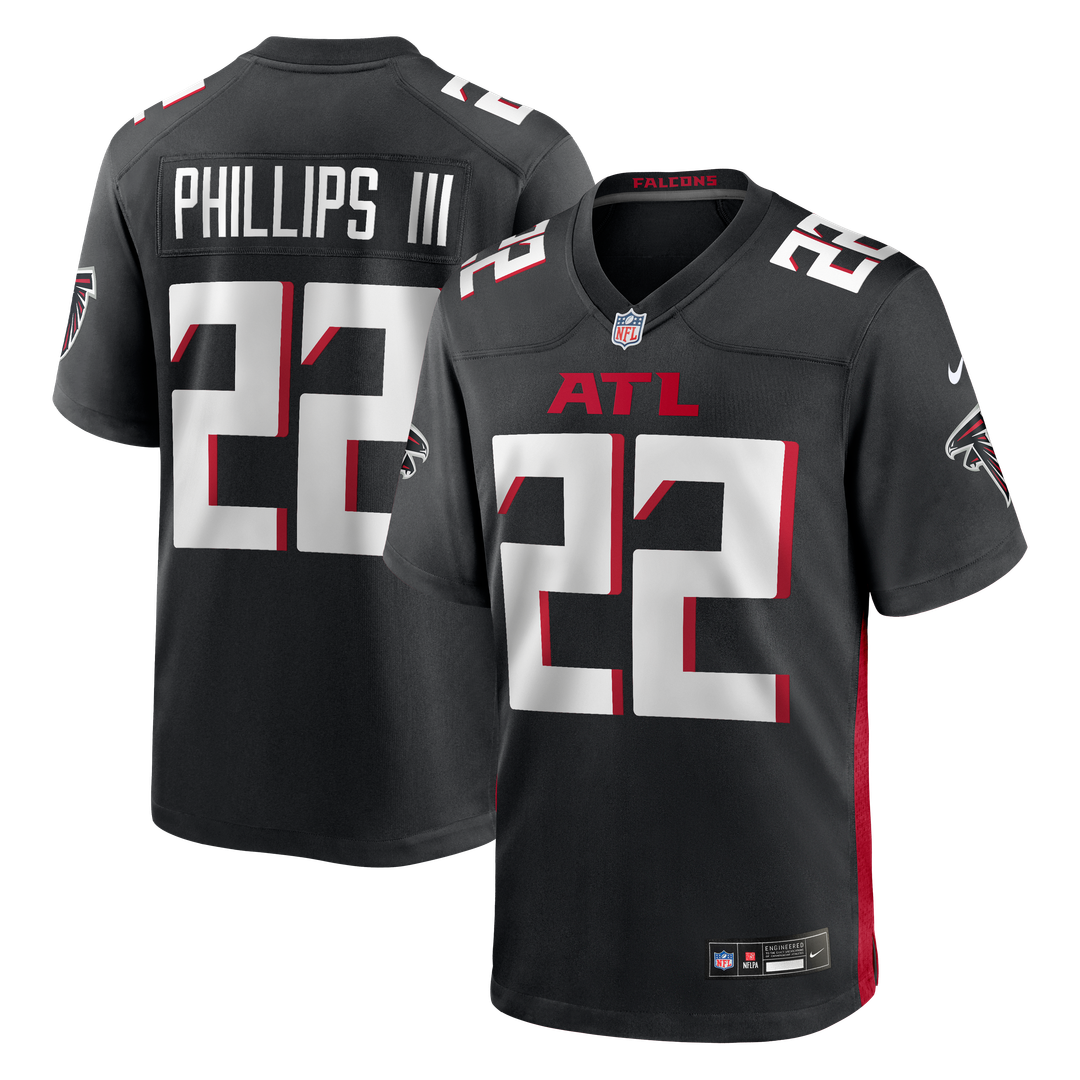 Atlanta Falcons Clark Phillips III Nike Black Team Game Jersey