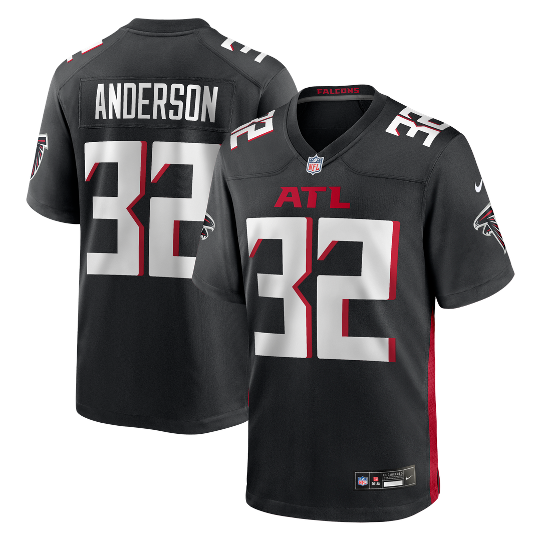 Atlanta Falcons Jamal Anderson Nike Black Game Retired Player Jersey