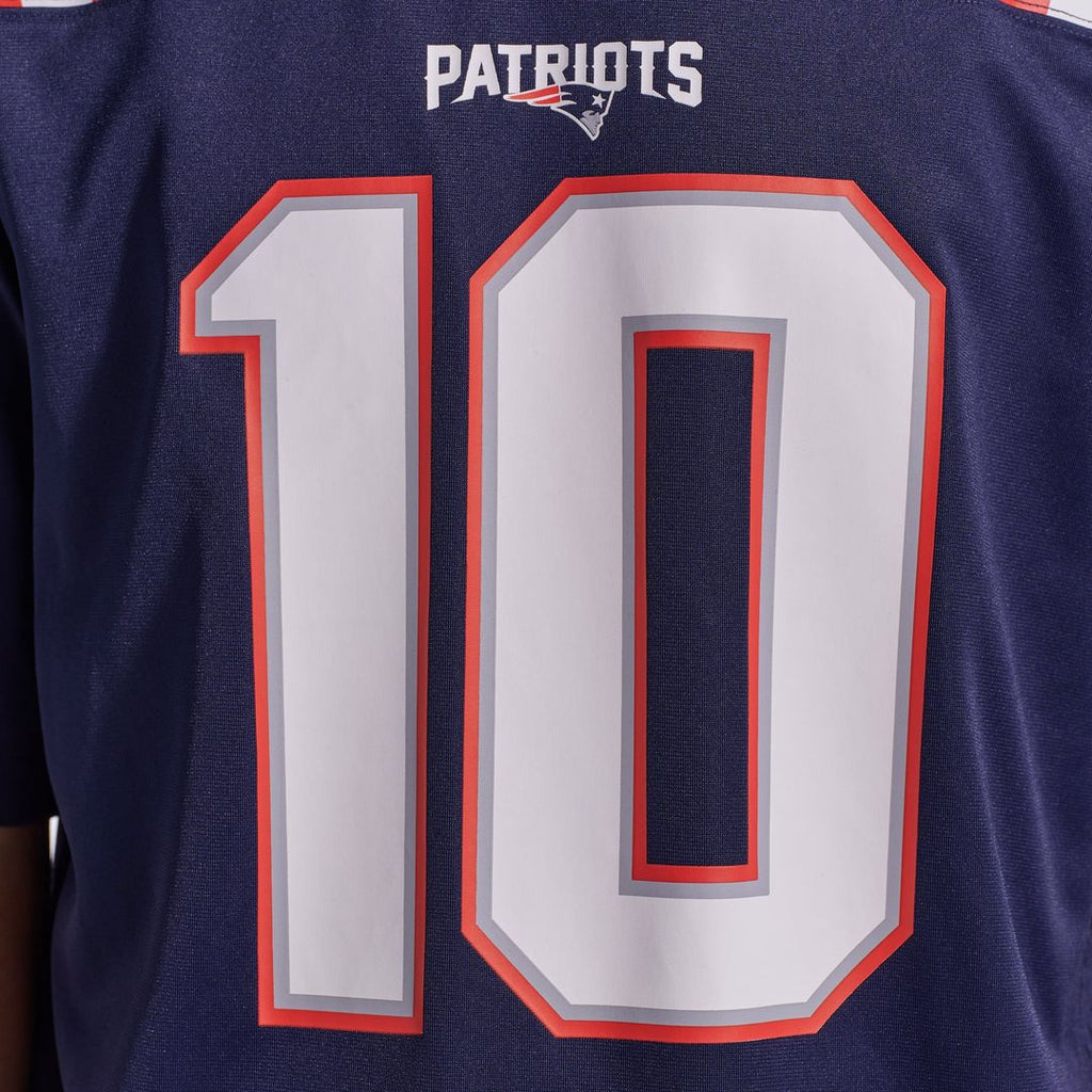 New England Patriots Drake Maye Nike Navy Player Game Jersey