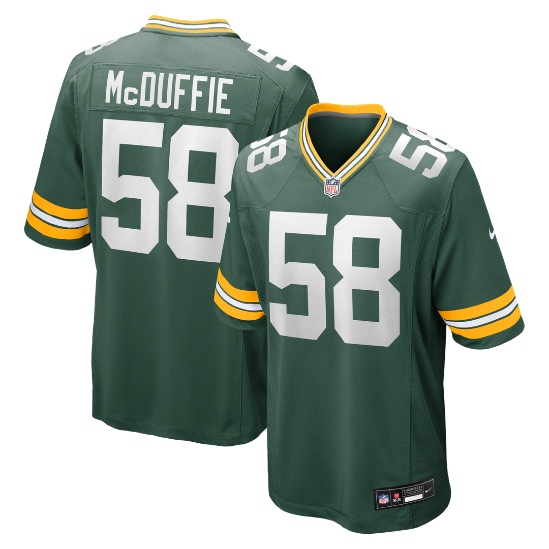 Green Bay Packers Isaiah McDuffie Nike Green Game Jersey