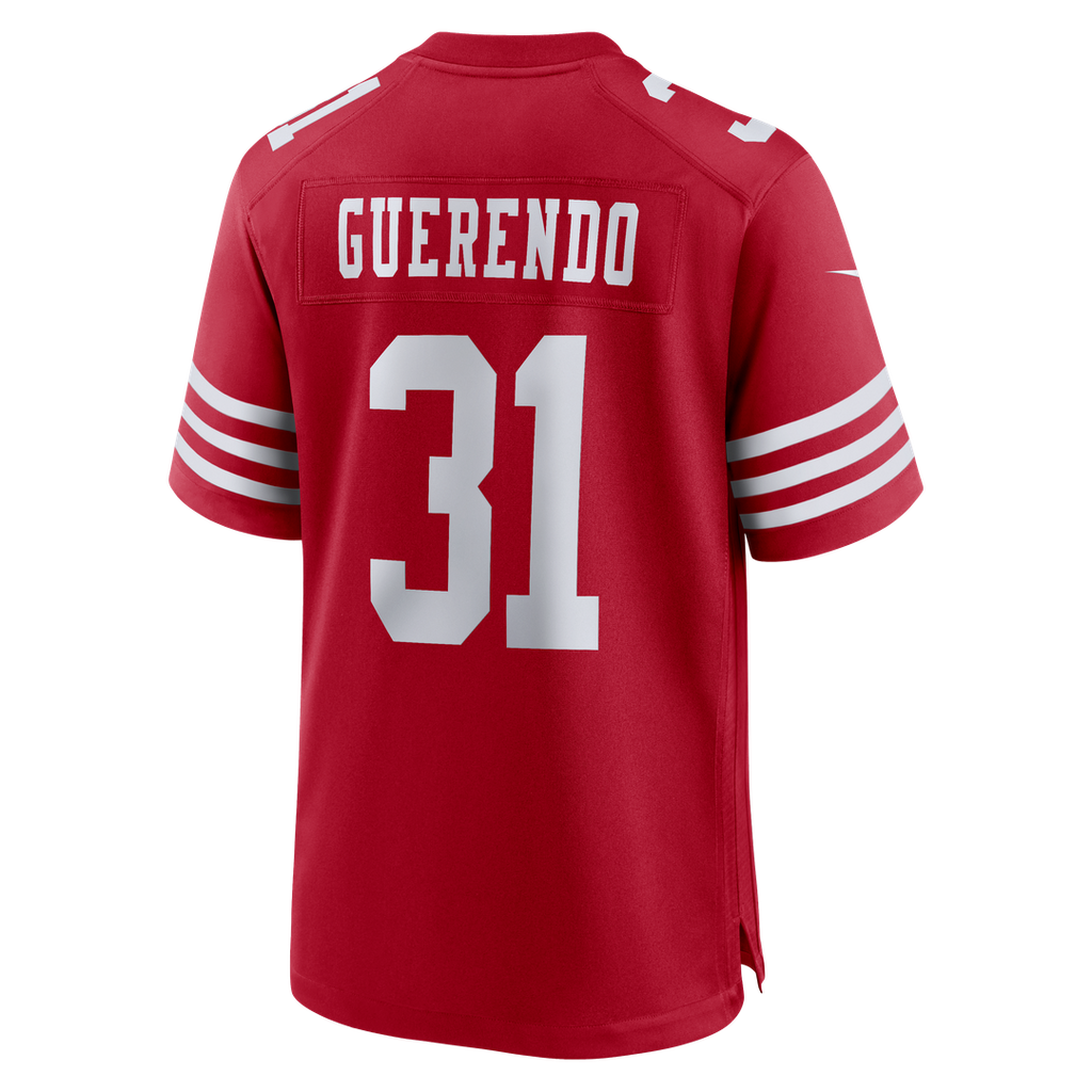 San Francisco 49ers Isaac Guerendo Nike Scarlet Game Jersey