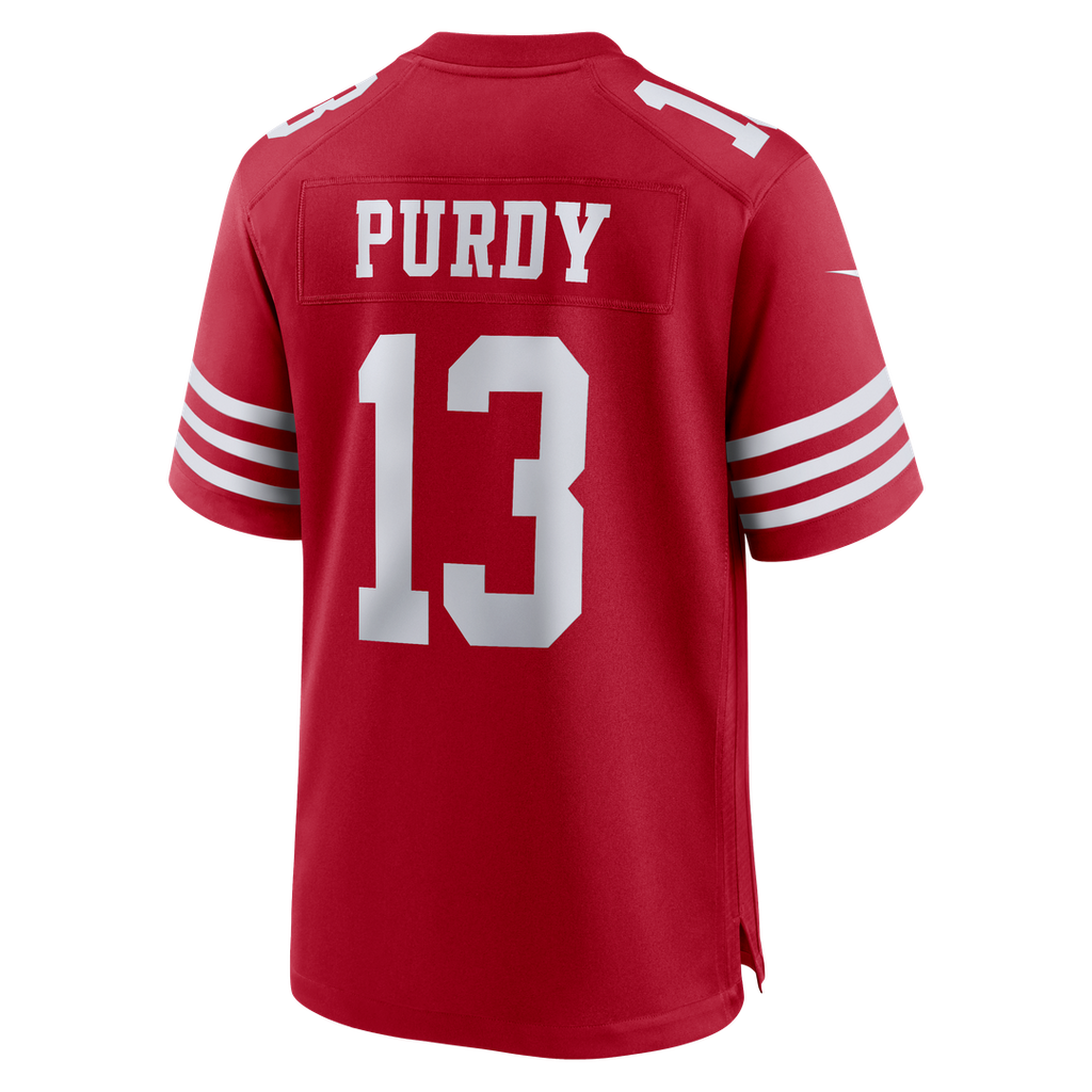 San Francisco 49ers Brock Purdy Nike White 80th Anniversary Game Jersey