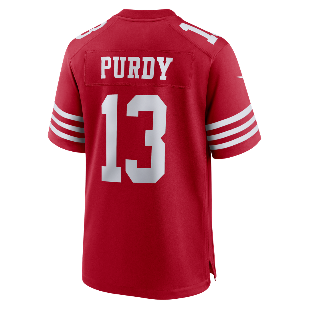 San Francisco 49ers Brock Purdy Nike White 80th Anniversary Game Jersey