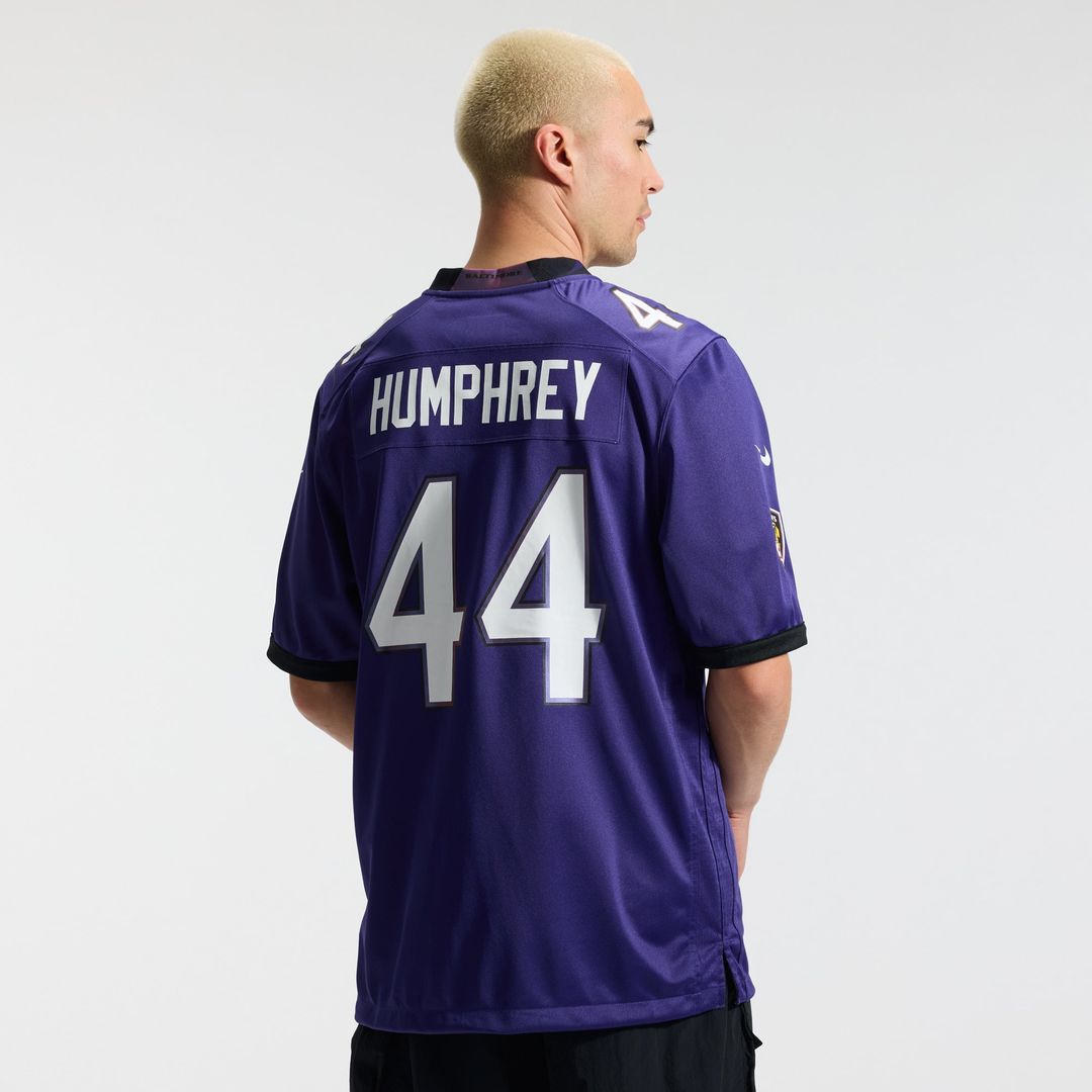 Baltimore Ravens Marlon Humphrey Nike Purple Team Game Jersey