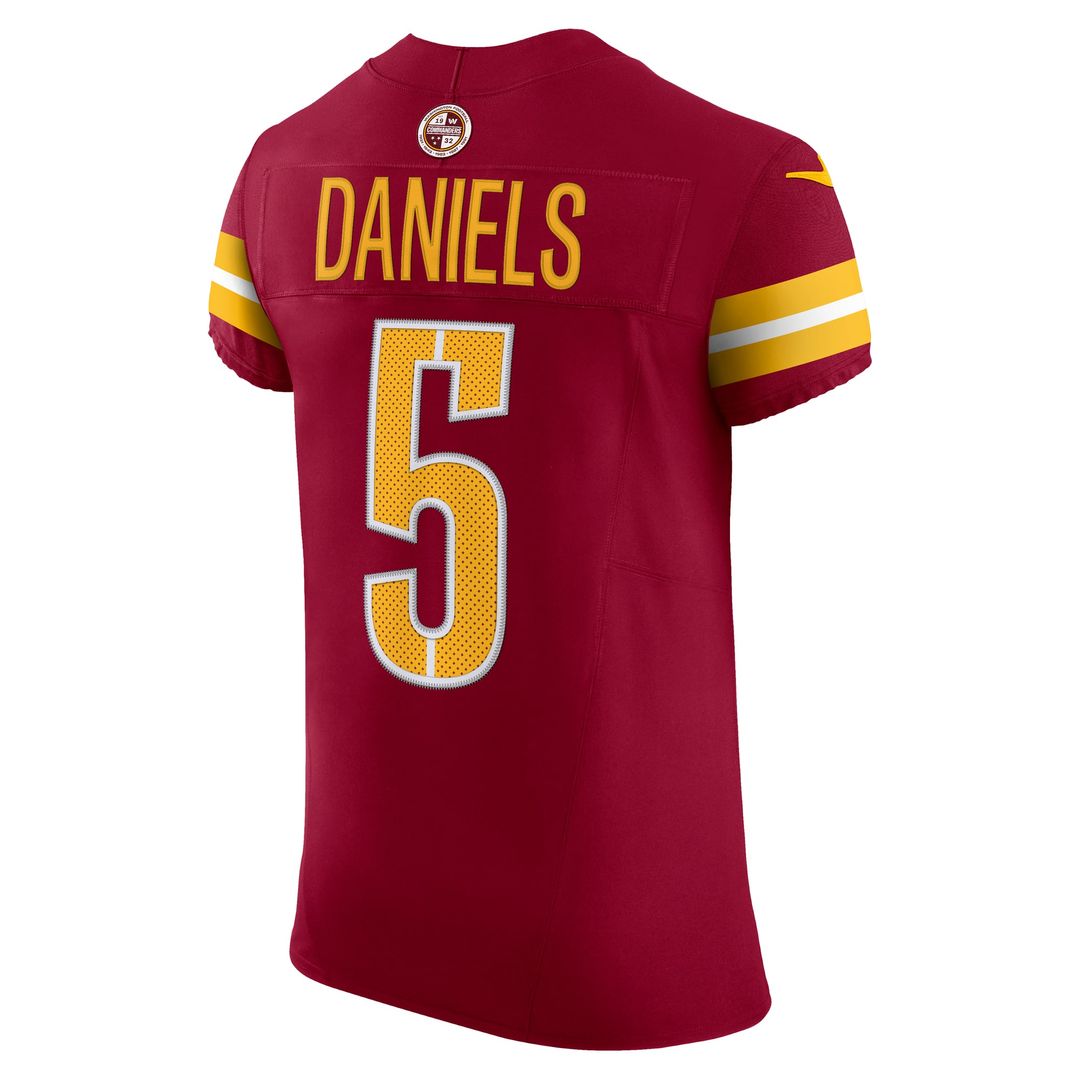 Washington Commanders Jayden Daniels Nike Burgundy Team Vapor F.U.S.E. Elite Jersey
