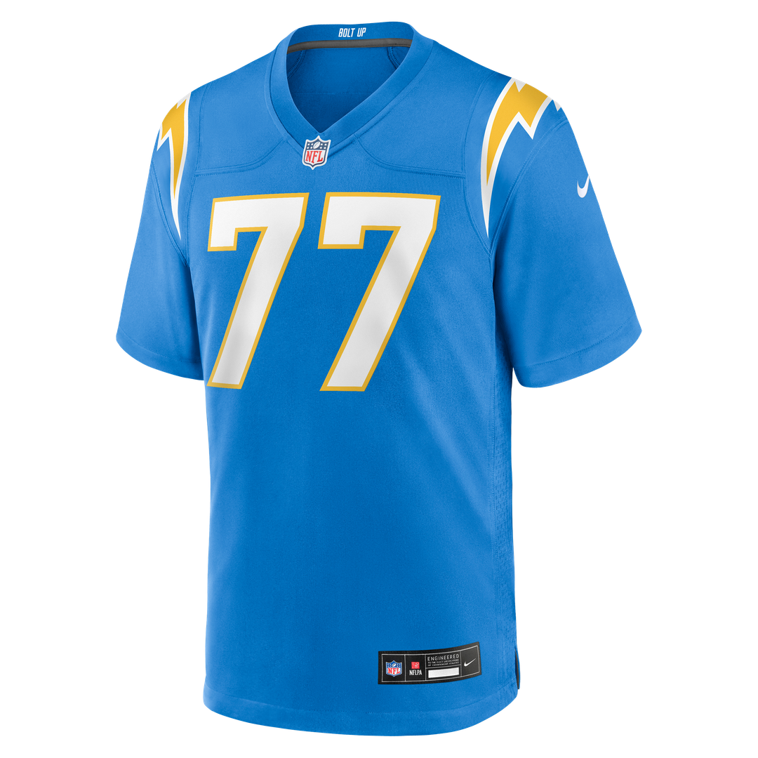 Los Angeles Chargers Travis Burke Nike Powder Blue Team Game Jersey