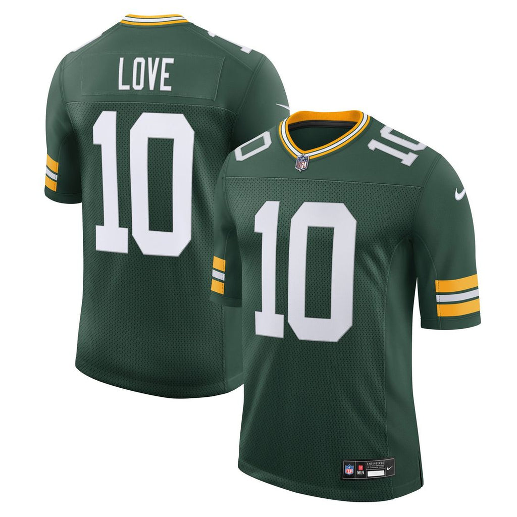 Green Bay Packers Jordan Love Nike Green Team Vapor Untouchable Limited Jersey