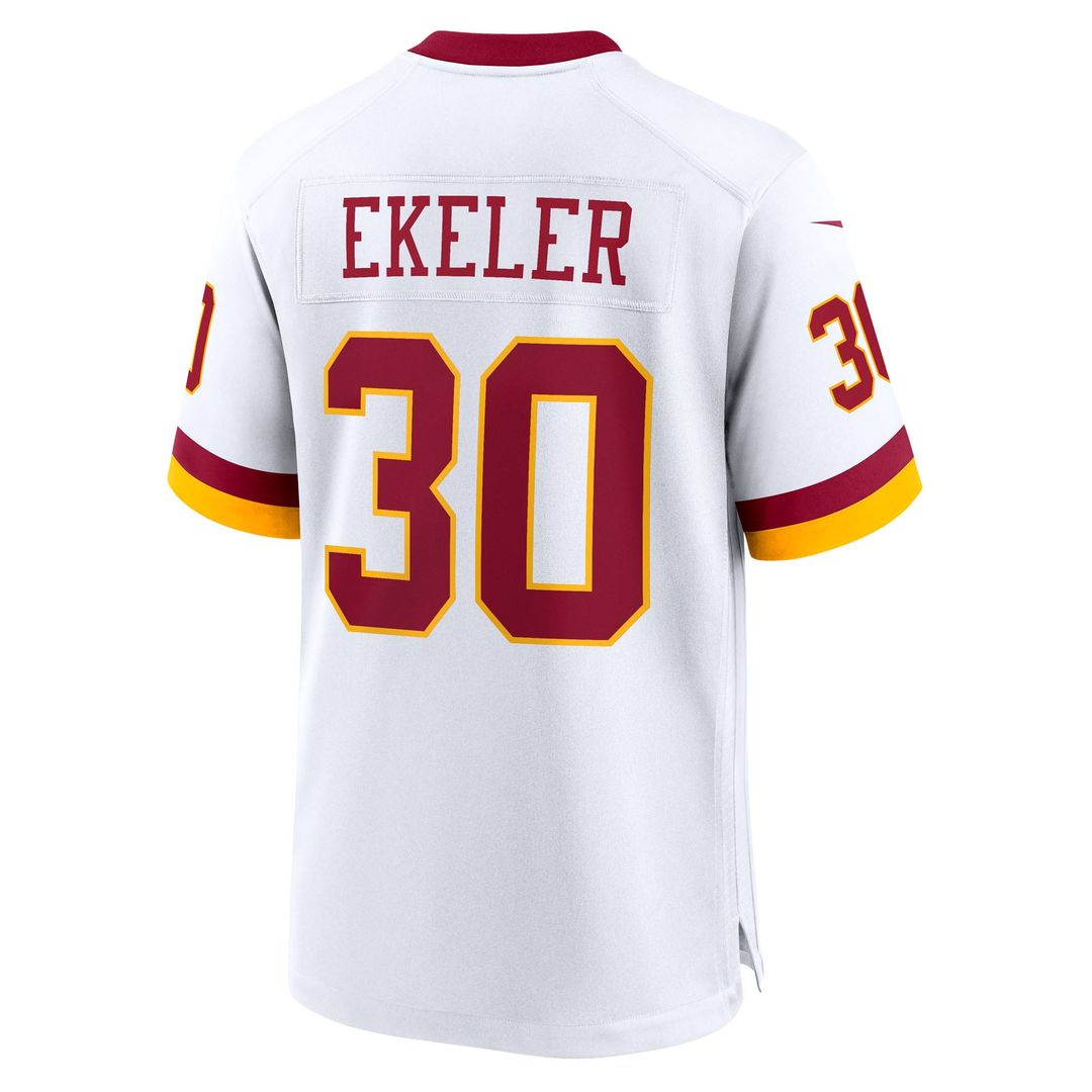 Washington Commanders Austin Ekeler Nike White Game Super Bowl Era Jersey