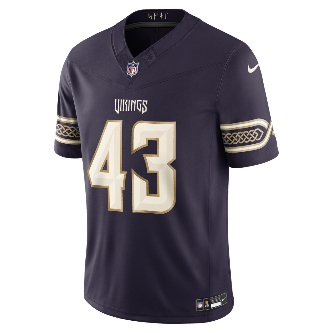 Minnesota Vikings Andrew Van Ginkel Nike Purple 2026 Rivalries Collection Stitched Limited Jersey