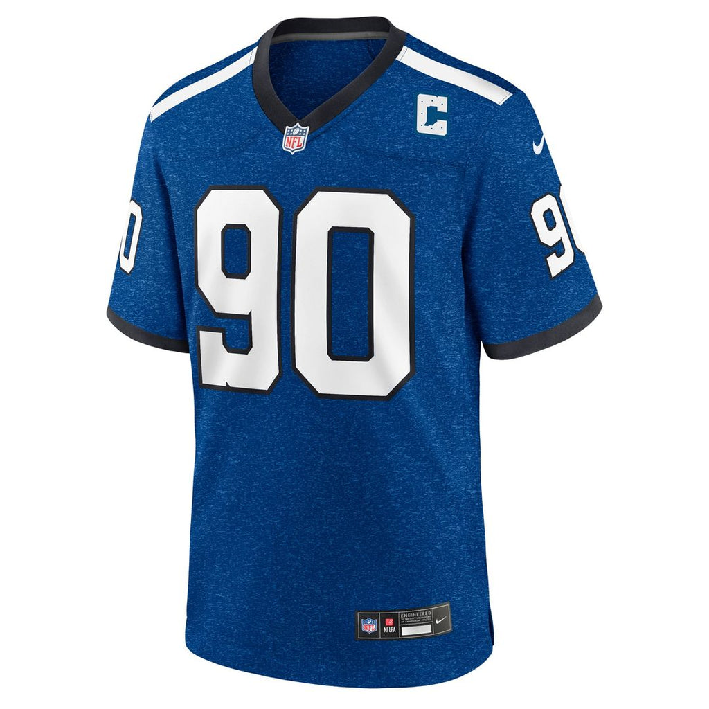 Indianapolis Colts Grover Stewart Nike Blue Alternate Game Jersey
