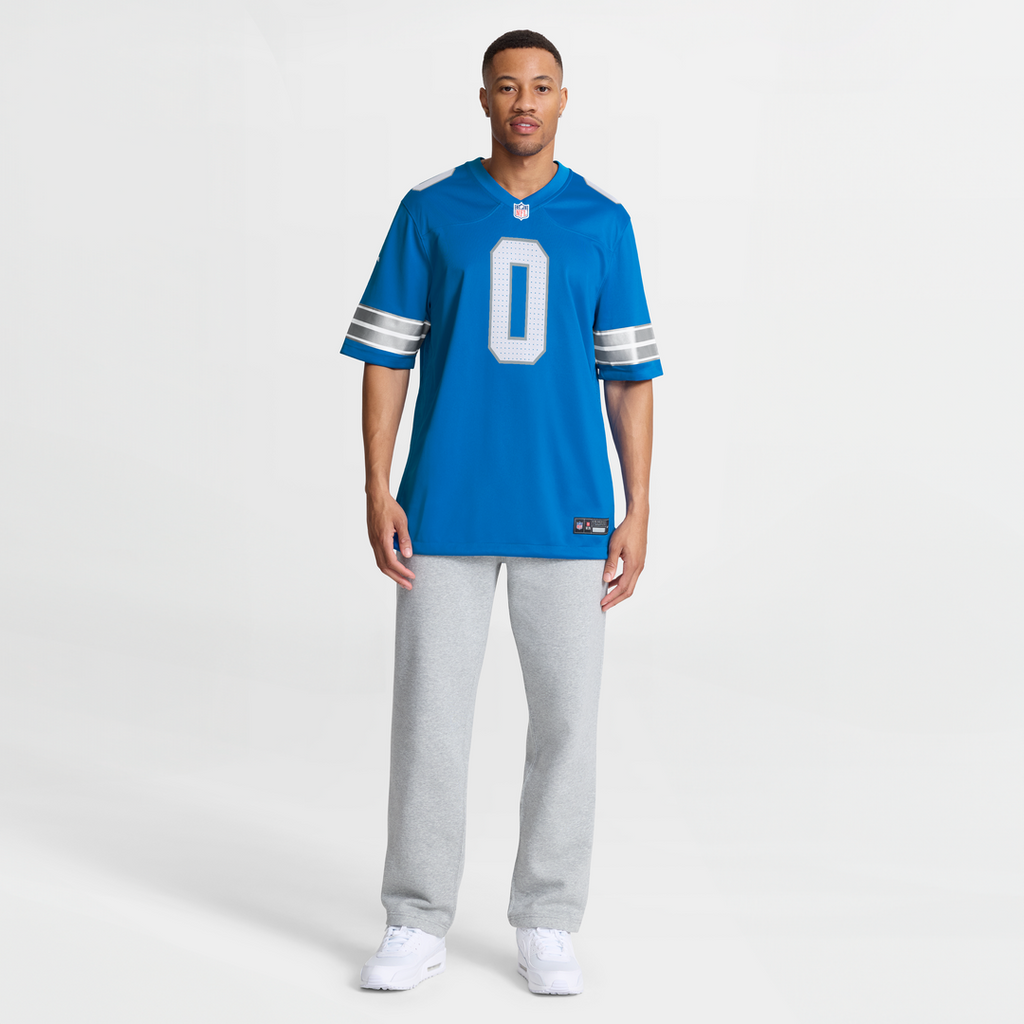 Detroit Lions Jahmyr Gibbs Nike Black 2nd Alternate Game Player Jersey