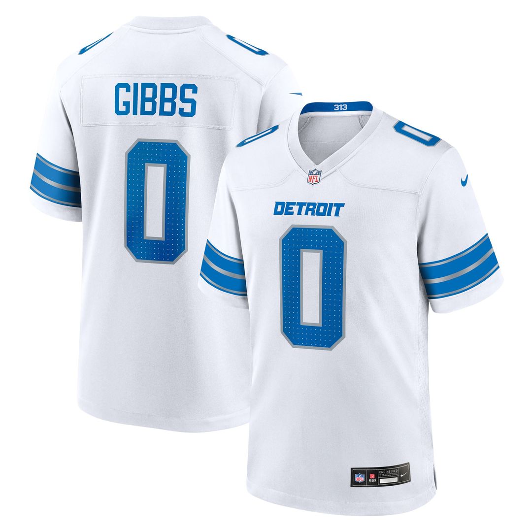 Detroit Lions Jahmyr Gibbs Nike Blue Game Player Jersey