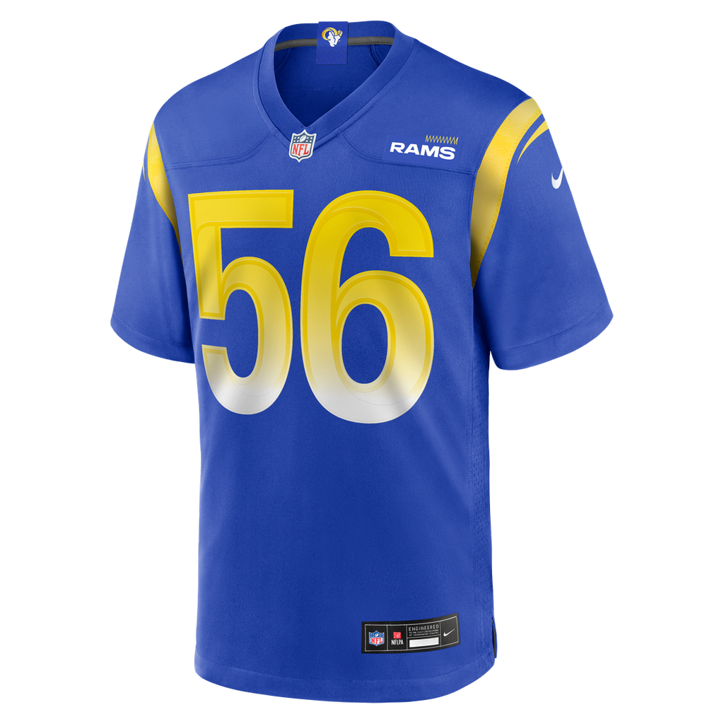 Los Angeles Rams London Fletcher Nike Royal Game Retired Player Jersey