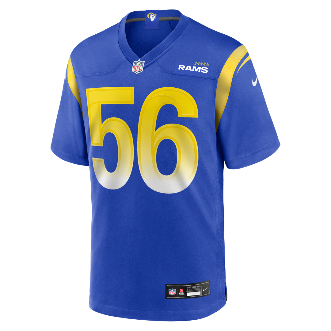 Los Angeles Rams London Fletcher Nike Royal Game Retired Player Jersey