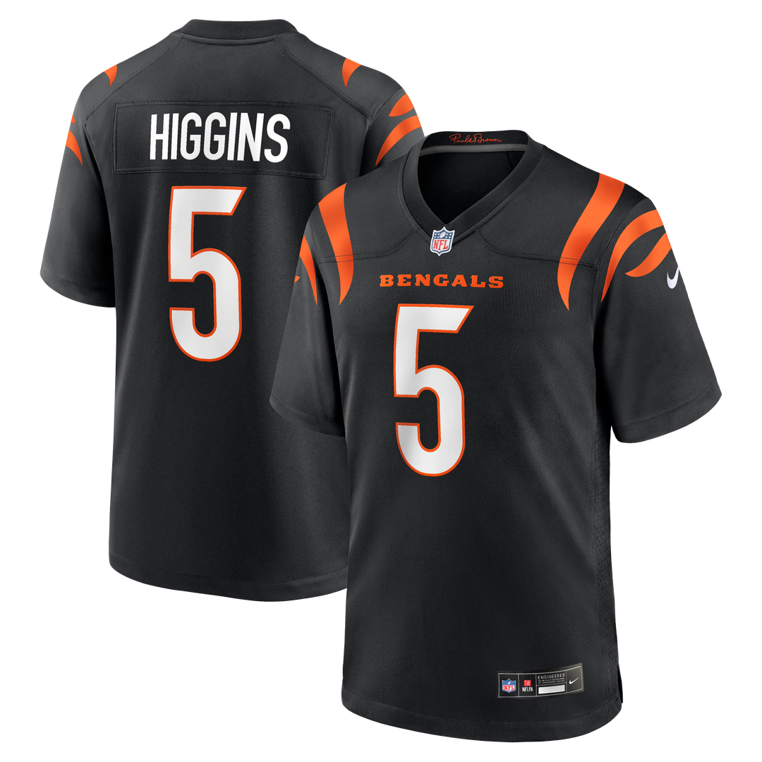 Cincinnati Bengals Tee Higgins Nike White Game Jersey