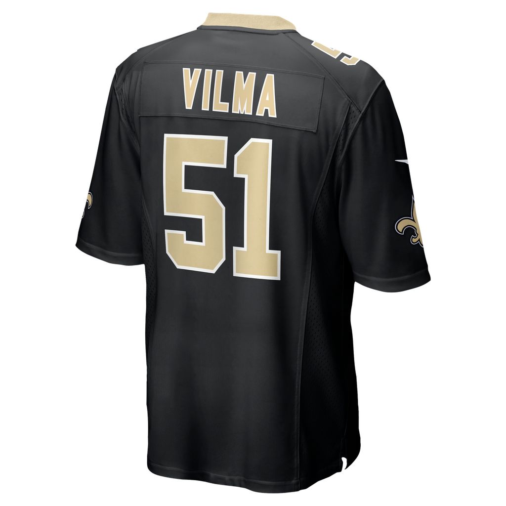 New Orleans Saints Jonathan Vilma Nike Black Game Retired Player Jersey