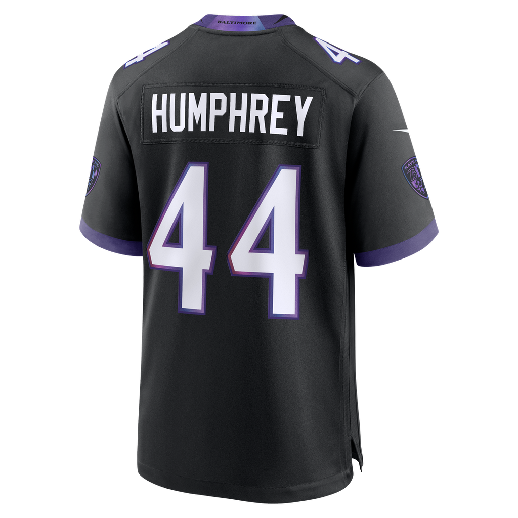 Baltimore Ravens Marlon Humphrey Nike Black Alternate Game Jersey