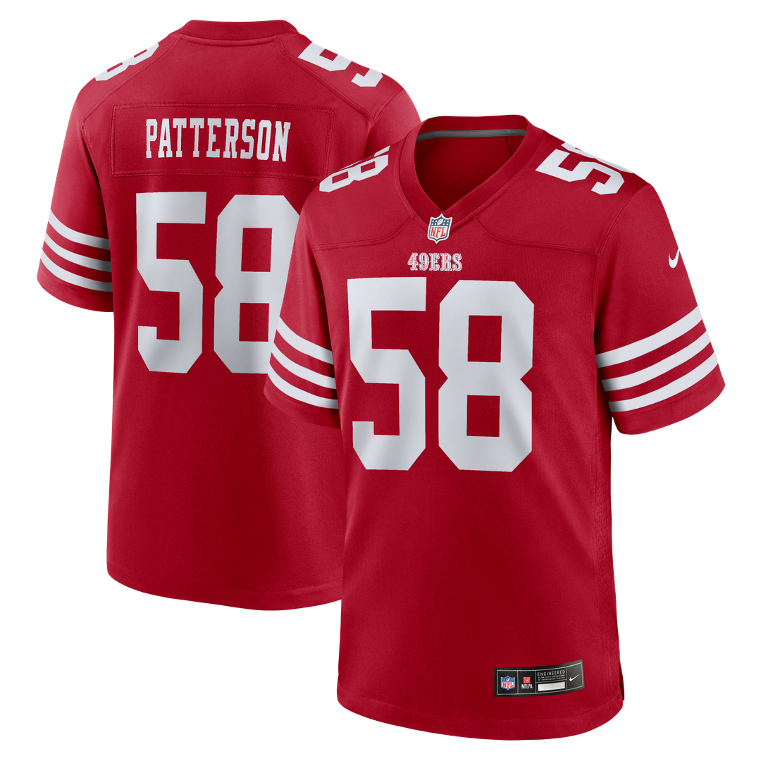 San Francisco 49ers Jarrett Patterson Nike Scarlet Team Game Jersey
