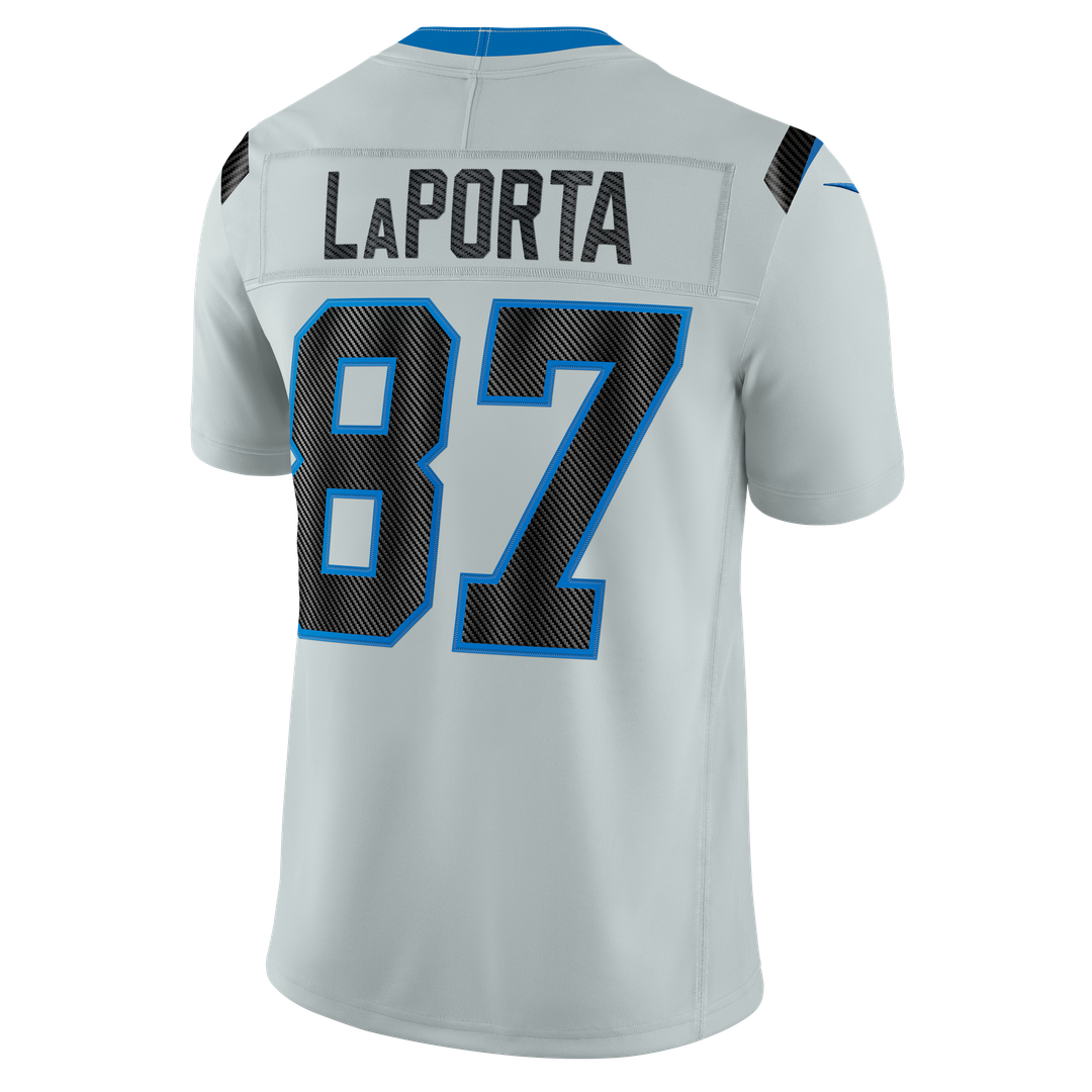 Detroit Lions Sam LaPorta Nike Silver 2026 Rivalries Collection Stitched Limited Jersey