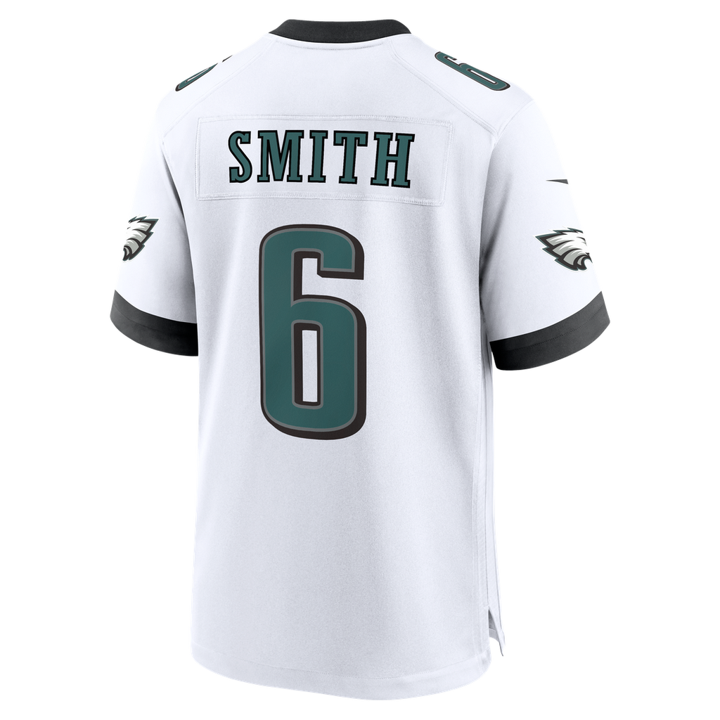 Philadelphia Eagles DeVonta Smith Nike White Game Jersey