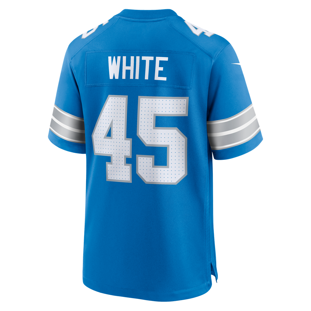 Detroit Lions Devin White Nike Blue Team Game Jersey