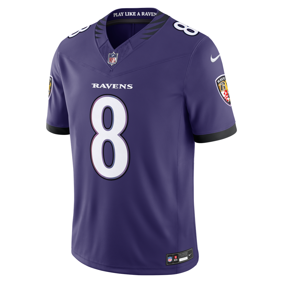 Baltimore Ravens Lamar Jackson Nike Purple Team Vapor F.U.S.E. Stitched Limited Jersey