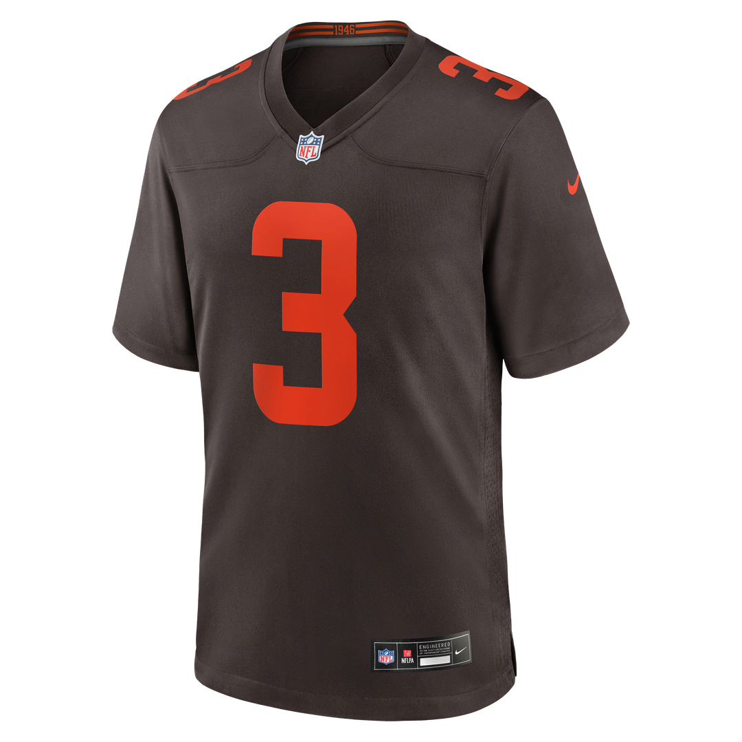 Cleveland Browns Jerry Jeudy Nike Brown Alpha Dawg Game Jersey