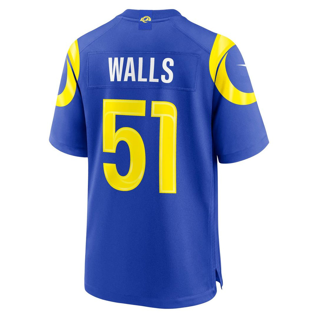 Los Angeles Rams Eddie Walls III Nike Royal Game Jersey